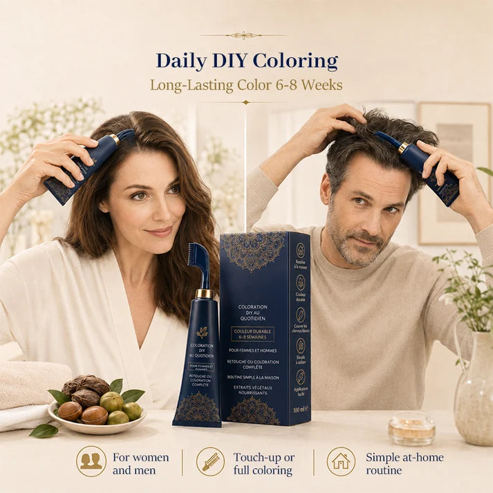 ⏳Time-Limited Special⏰Herbal Hair Dye Comb for Home Use